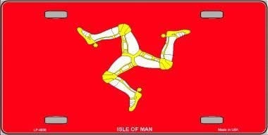 ISLE OF MAN Flag Metal License Plate Sign Novelty Vanity Mann