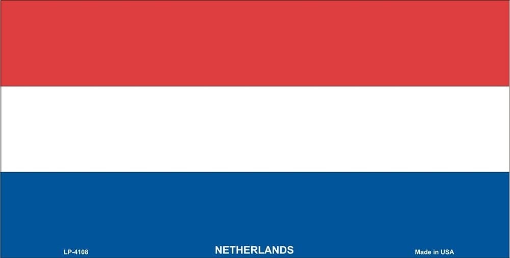 NETHERLANDS Flag Metal License Plate Sign Novelty Vanity Craft Supply