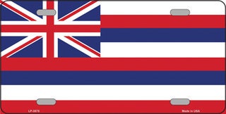 HAWAII State Flag Metal License Plate Sign Novelty Vanity