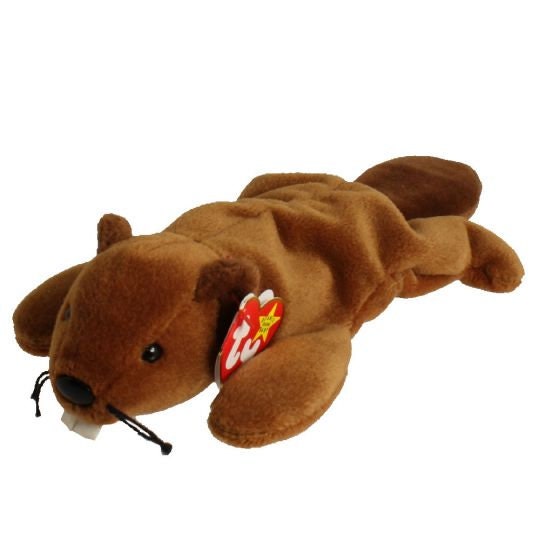 BUCKY The Beaver Ty Beanie Baby Retired Beanbag Plush - New with Tags Vintage 1990s