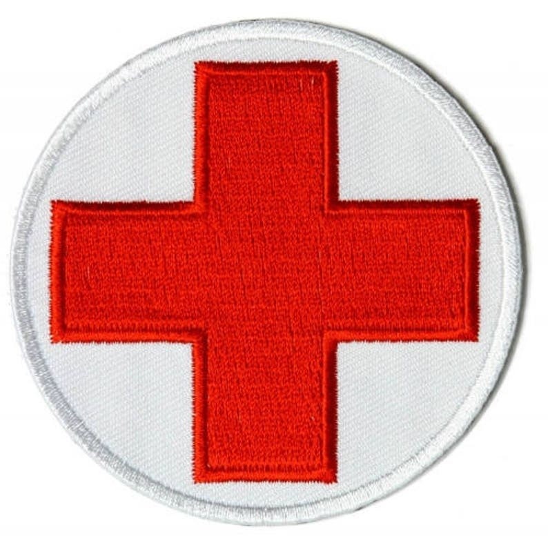 MEDIC Medical Cross Symbol Patch - EMT Paramedic Medical EMT Ems Nurse Embroidered Patch