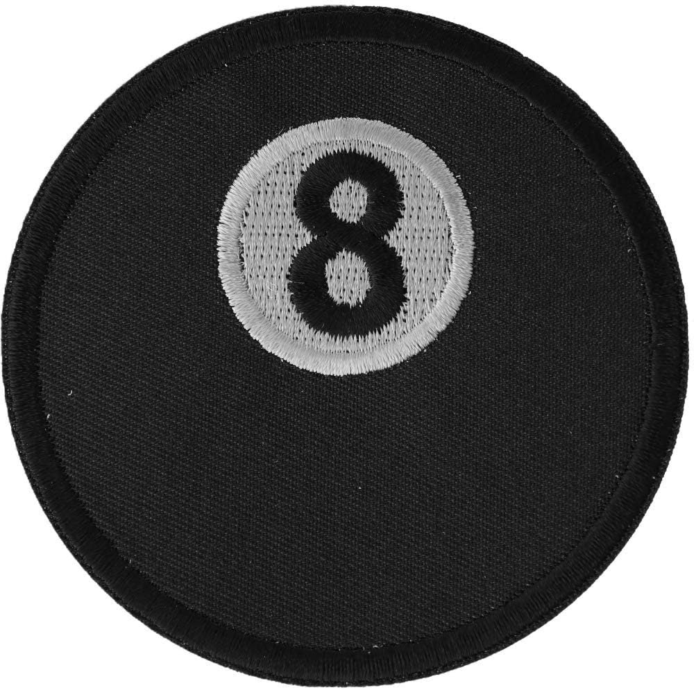 8 BALL Patch - Billiards Pool Lucky Embroidered Patch