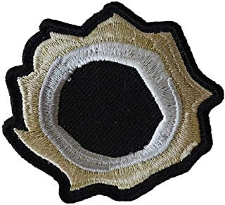 Bullet Hole Patch - Green Metal Gun Shot Bullet Hole Embroidered Patch Craft Supply