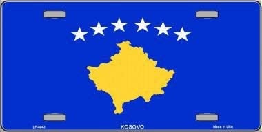 KOSOVO Flag Metal License Plate Sign Novelty Vanity Craft Supply