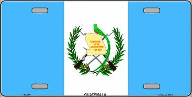 GUATEMALA Flag Metal License Plate Sign Novelty Vanity Guatemalan
