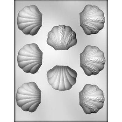 CLAM SHELL Chocolate Candy Mold -- Ocean Sea Shells Clam
