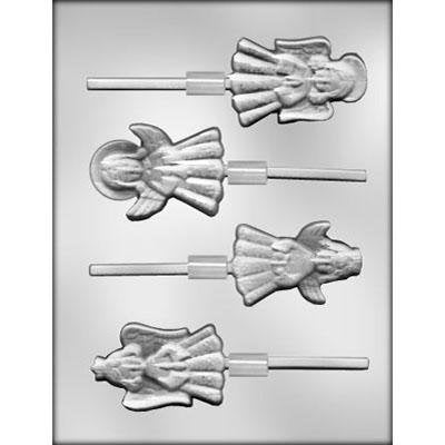 ANGEL Sucker Chocolate Candy Mold -- Christmas Holiday Christian Heaven Lolly Lollipop Bible School Baptism Craft Supply