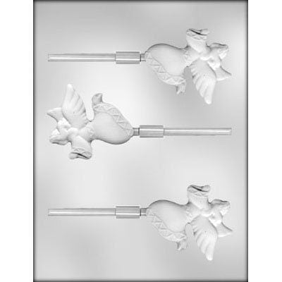 FLYING ANGEL Sucker Chocolate Candy Mold -- Heavenly Christmas Holiday Christian Heaven Lolly Lollipop Bible School Baptism