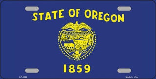 OREGON State Flag Metal License Plate Sign Novelty Vanity