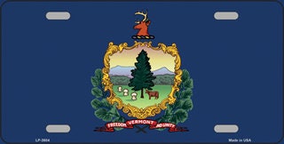 VERMONT State Flag Metal License Plate Sign Novelty Vanity Craft Supply