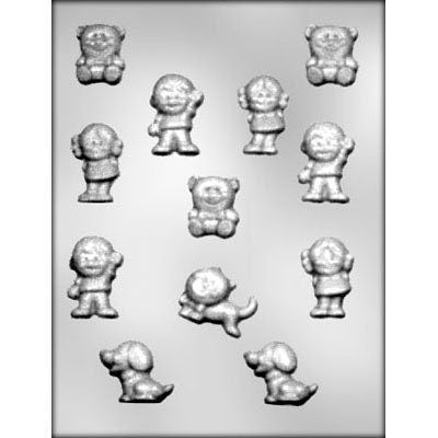 CHILDREN PETS Assortment Chocolate Candy Mold -- Children Kids Pets Dog Cat