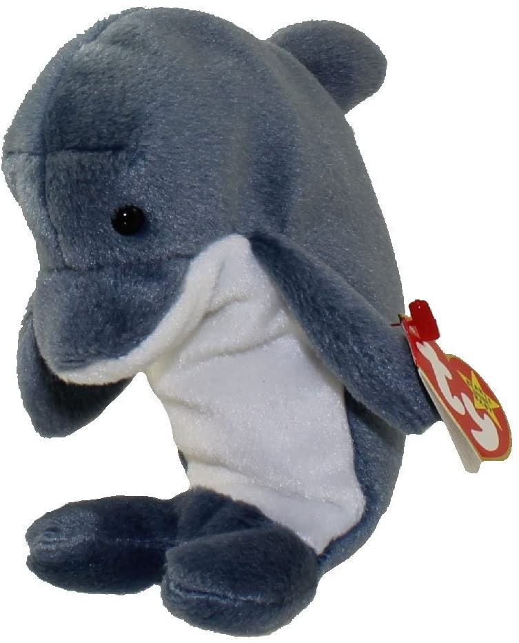 ECHO The Dolphin Ty Beanie Baby Retired Beanbag Plush - New with Tags