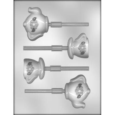 TEA POT Cup Saucer Sucker Chocolate Candy Mold -- Teacups Teapot Cup Saucer Tea Party Lolly Lollipop