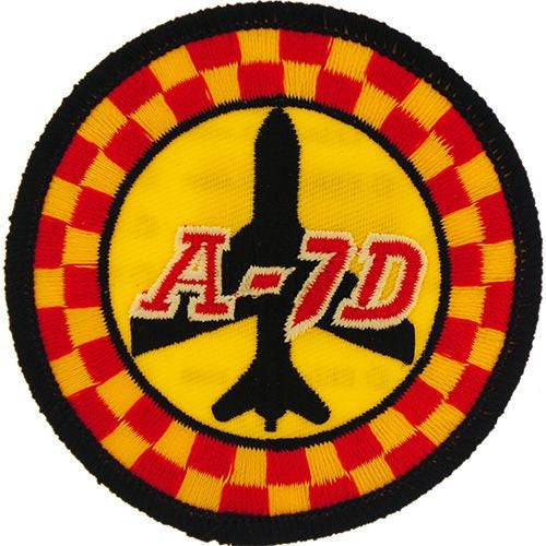 United States Navy A-7D Aircraft Embroidered Patch Applique - USN United States Military Tactical Aircraft