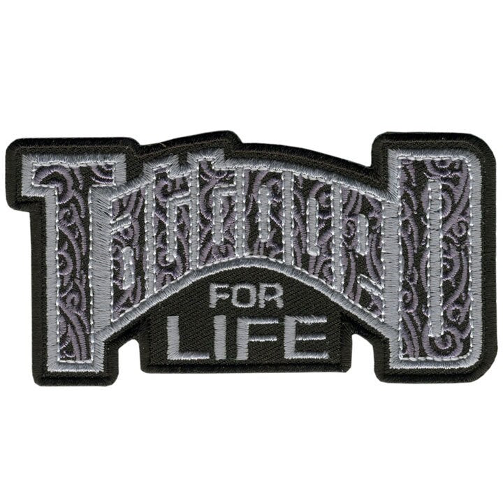 TATTOOED FOR LIFE Patch - Tattoo Biker Motorcycle Embroidered Patch Appliqué