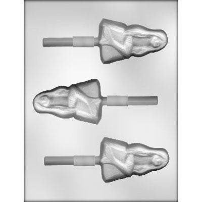 MERMAID ON ROCK Sucker Chocolate Candy Mold -- Folklore Aquatic Ocean Lolly Lollipop