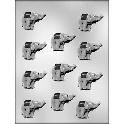 ELEPHANT Pieces Chocolate Candy Mold -- Zoo Circus Elephant Animal Craft Supply