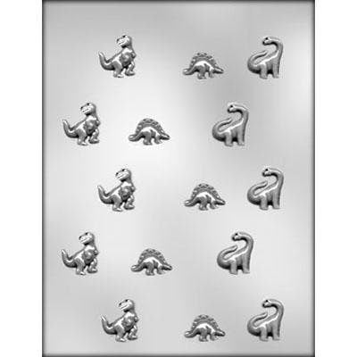 DINOSAUR Chocolate Candy Mold -- Bite Size Pieces Tyrannosaurus Rex Stegosaurus Triceratops