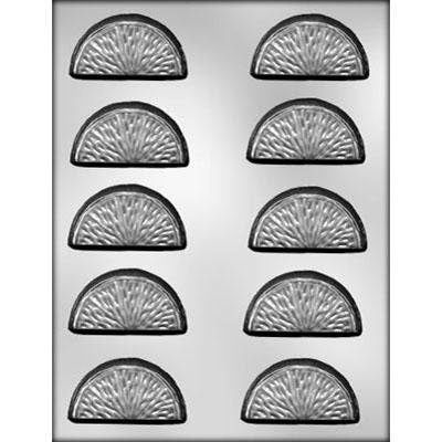 ORANGE SLICE Chocolate Candy Mold -- Bite Size Citrus Slice Lemmon Orange Fruit Craft Supply