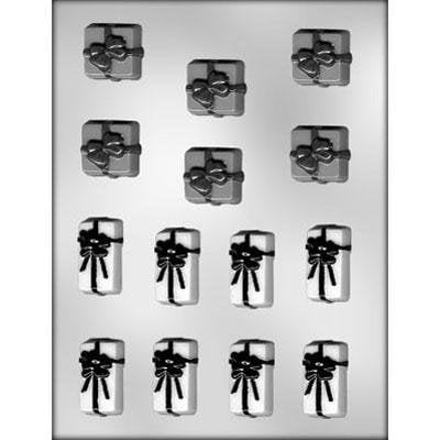 GIFTS WITH BOWS Chocolate Candy Mold -- Bite Size Birthday Christmas Presents Craft Supply