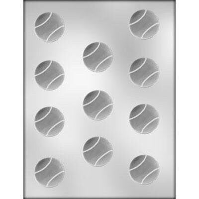 TENNIS BALL Chocolate Candy Mold -- Tennis Ball Racket Team Player Sport Craft Supply