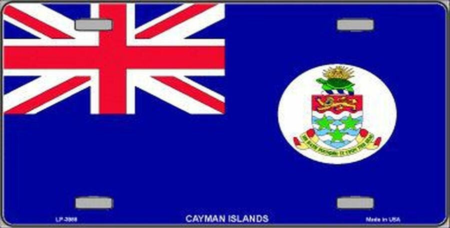 CAYMAN ISLANDS Flag Metal License Plate Sign Novelty Vanity Caymanian Caymanians
