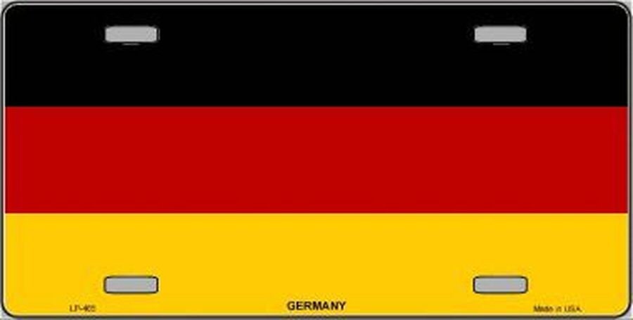 GERMANY Flag Metal License Plate Sign Novelty Vanity German