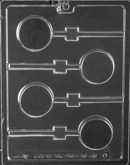 PLAIN COOKIE LOLLY Sucker Chocolate Candy Mold