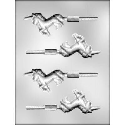 UNICORN 3" Sucker Candy Mold -- Magical Rainbow Fantasy Mane Party Lolly Lollipop
