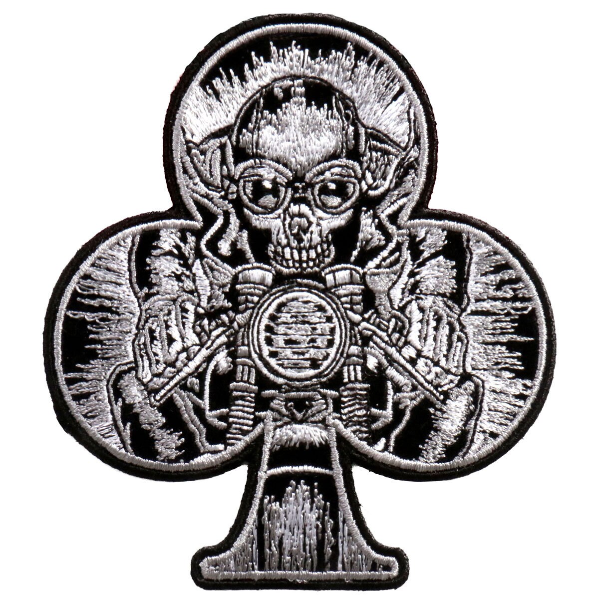 Ace of Spade Cafe Extreme Patch - Biker Motorcycle Embroidered Patch Appliqué