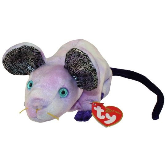 THE RAT Chinese Zodiac Ty Beanie Baby Retired Beanbag Plush - New with Tags
