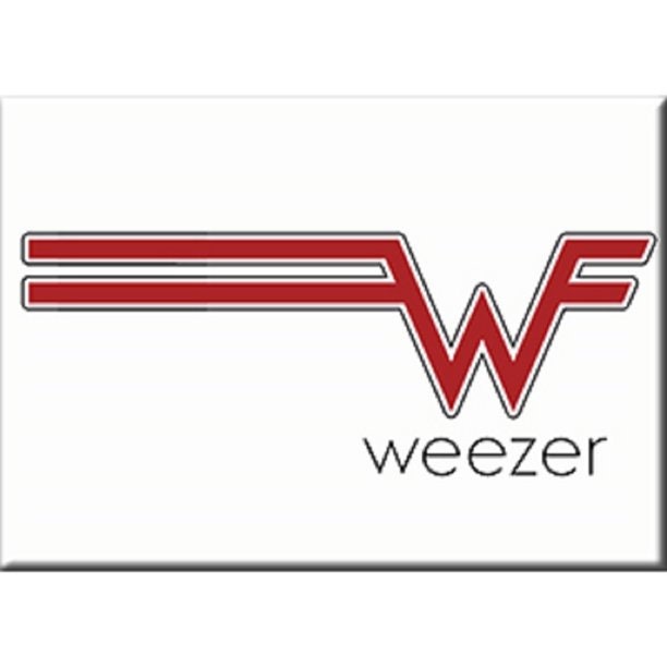 WEEZER Red Logo Magnet for Refrigerators and Lockers - Rock Band