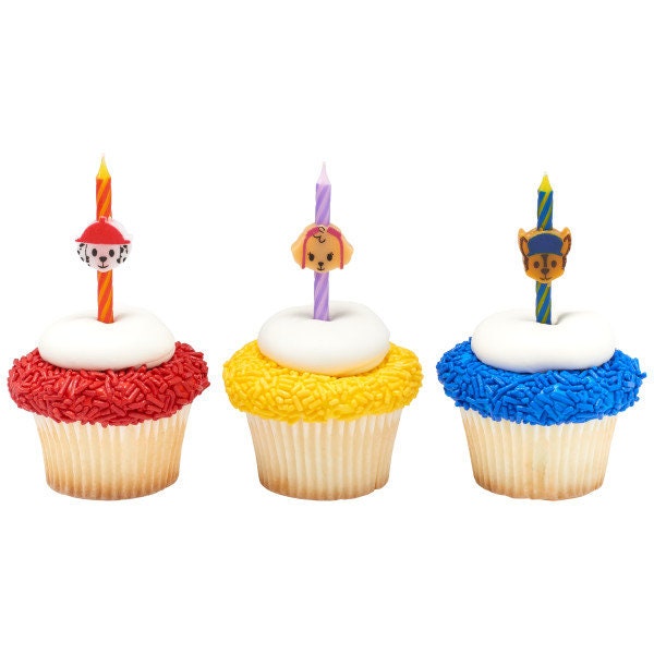 PAW PATROL Birthday Candles - Marshall Skye Chase Cake Toppers for Birthday Party Decoration