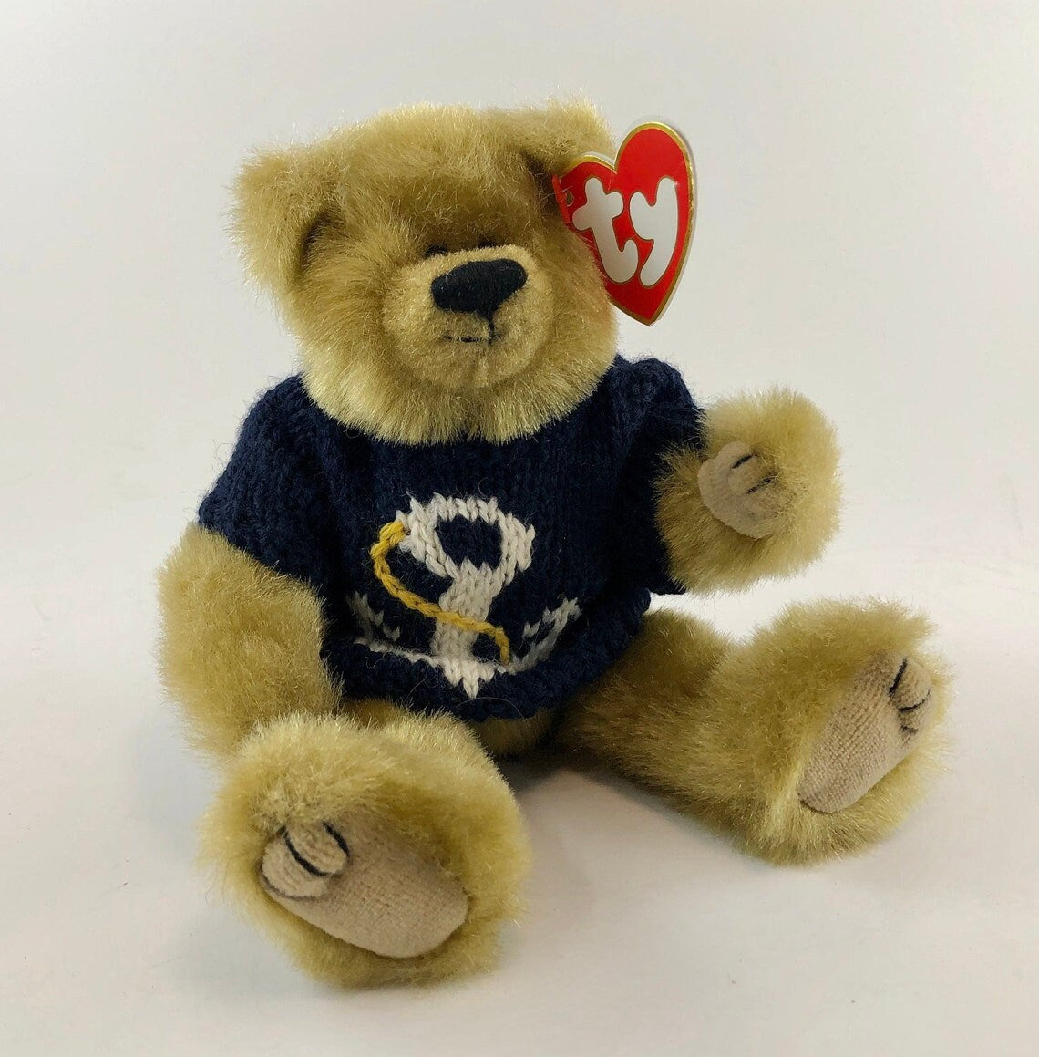 SALTY The Bear TY Attic Treasure Beanie Baby Retired Beanbag Plush - New with Tags III