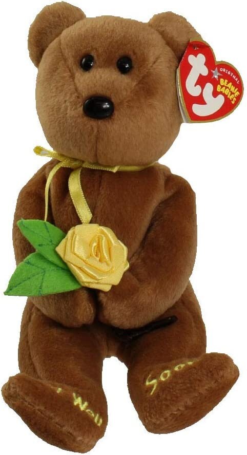 BANDAGE the Bear Ty Beanie Baby Beanbag Plush - New with Tags Vintage Retired 1990s Get Well Soon
