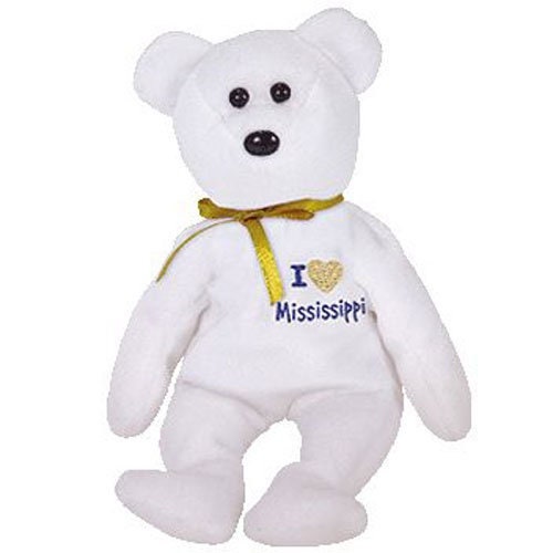 MISSISSIPPI the bear Ty Beanie Baby Beanbag Plush - New with Tags Vintage Retired