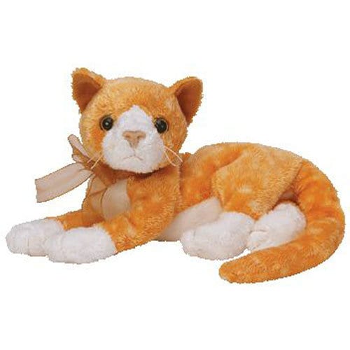 TABS the Tabby Cat Ty Beanie Baby Beanbag Plush - New with Tags Vintage Retired