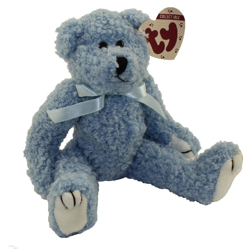 BLUEBEARY the Attic Treasure Bear Ty Beanie Baby Beanbag Plush - New with Tags Vintage Retired