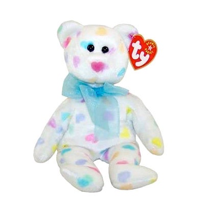 KISSME The Bear Ty Beanie Baby Retired Beanbag Plush - New with Tags Vintage 1990s