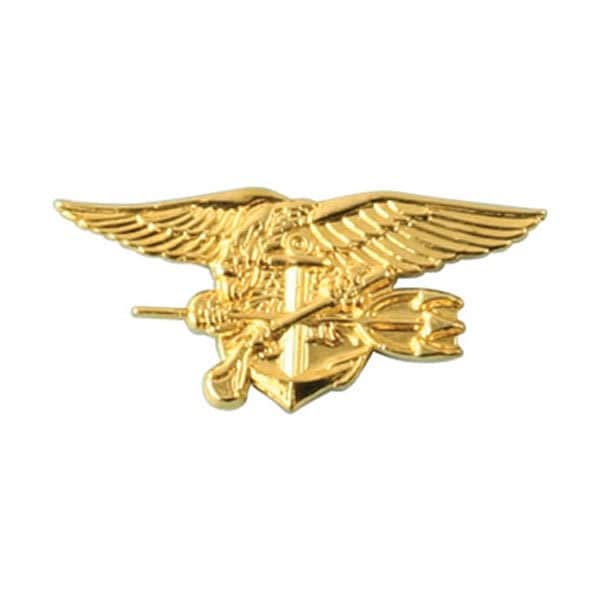 US NAVY Special Warfare Seal Trident Lapel Pin - United States Navy USN Military Enamel Pin for Backpack Tie Shirt Trading Button Pinback
