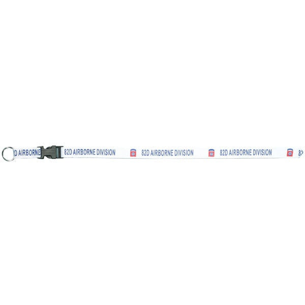 US ARMY 82nd Airborne Division Lanyard W/detachable Buckle - United States Army Keychain Lanyard Keyring Keyfob Craft Supply