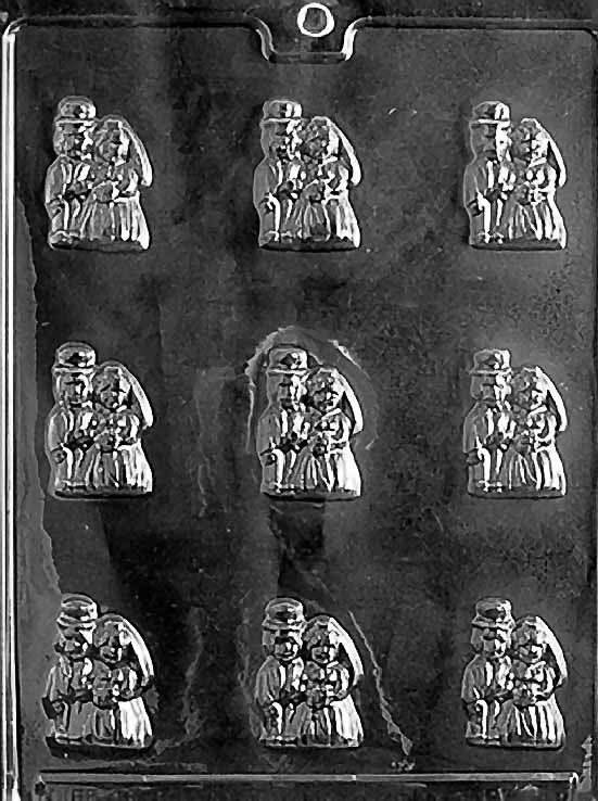 BRIDE & GROOM MINTS Wedding Chocolate Candy Mold Craft Supply