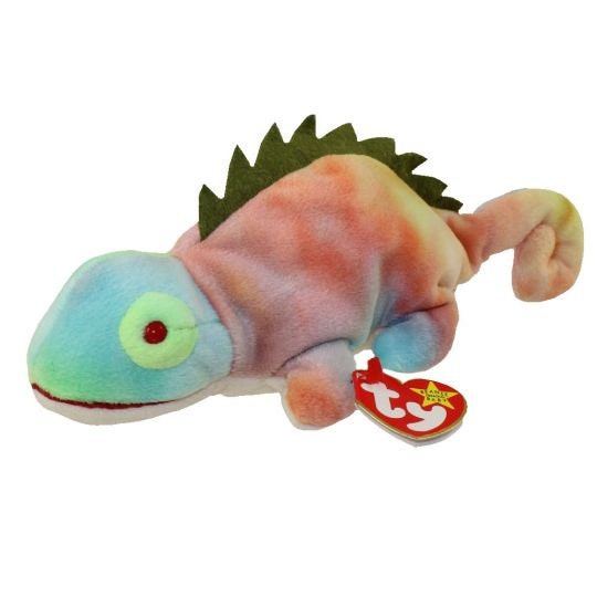 IGGY the Iguana Ty Beanie Baby Retired Beanbag Plush - New with Tags Vintage 1990s