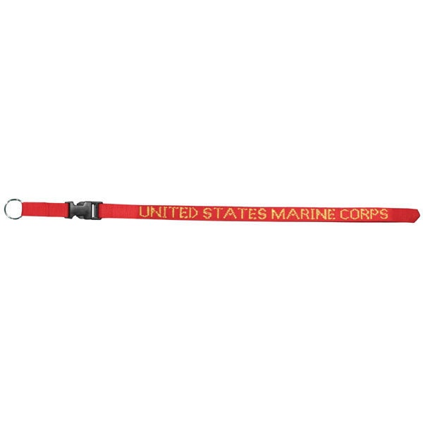USMC Marine Corps Lanyard W/detachable Buckle - United States Marines Keychain Lanyard Keyring Keyfob Craft Supply