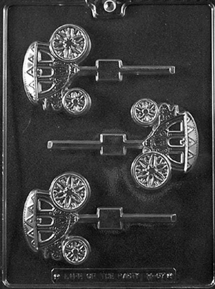 WEDDING CARRIAGE COACH Lolly Wedding Sucker Chocolate Candy Mold Craft Supply