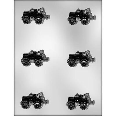 TOW TRUCK Chocolate Candy Mold -- Bite Size Pieces Mechanic, Wrecker, Craft Supply