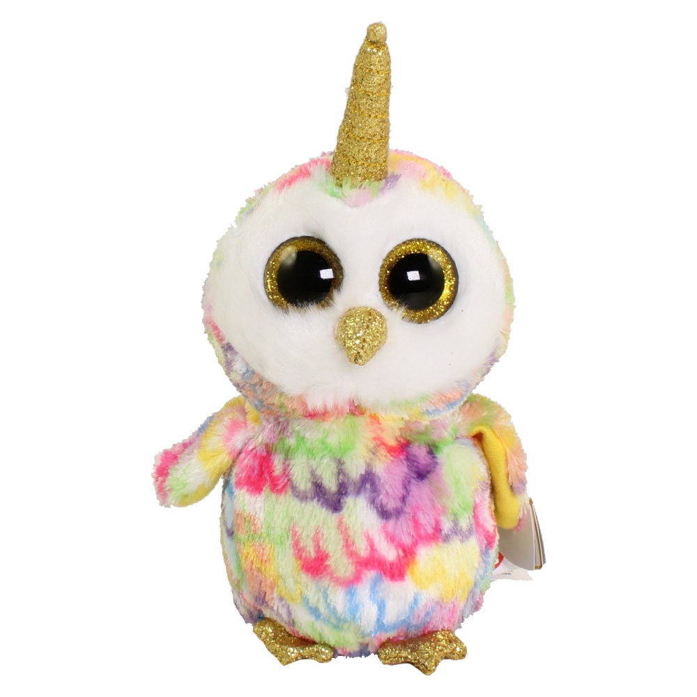 ENCHANTED the UniOwl Beanie Boo Retired Beanbag Plush - New with Tags Vintage 1990s