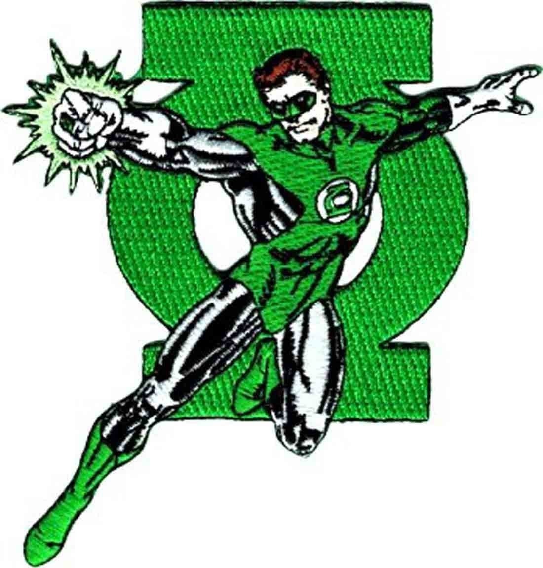 GREEN LANTERN With Logo Patch - Embroidered DC Comics Patch