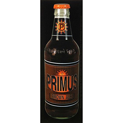 PRIMUS Brown Ale Bottle Sticker Decal - Brown Album Rock Band Vintage Craft Supply