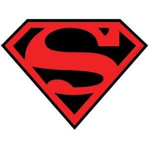 SUPERMAN Shield Red Logo Sticker Decal - DC Comics Vinyl Decal Sticker Craft Supply